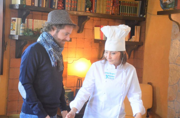 Luca and the chef Silvana