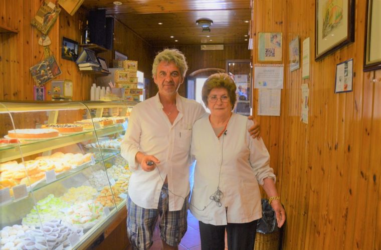 Erice: with the well-known Maria Grammatico, renowned for her patisserie