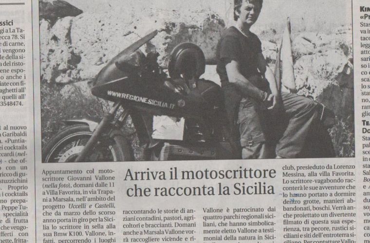 Here comes the motorwriter who tells about Sicily