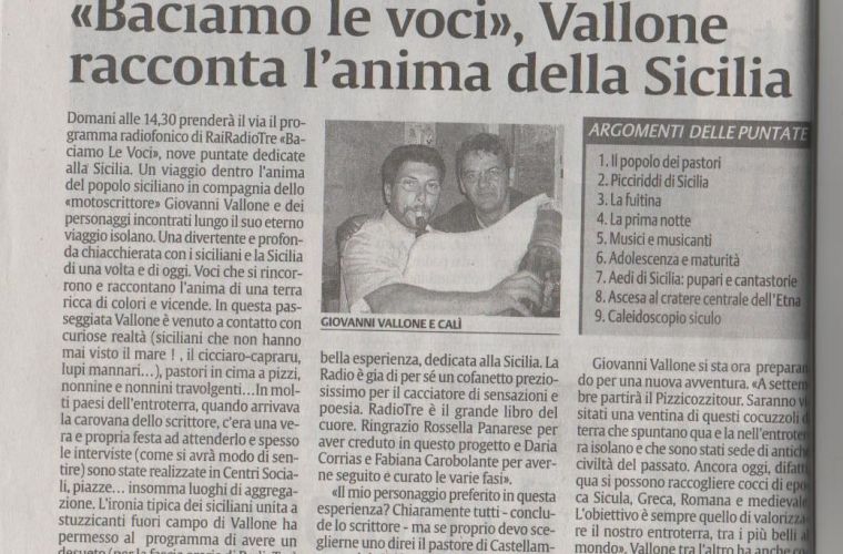Vallone tells the real soul of Sicily