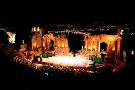 Teatro di Taormina di notte