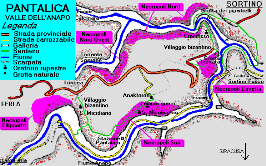 Mappa di Pantalica