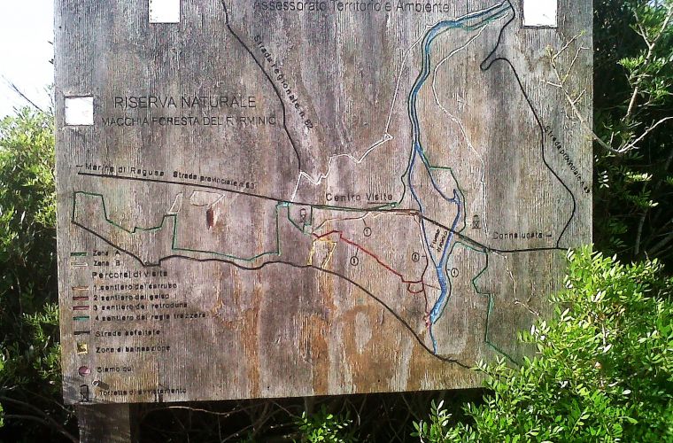 Map along the path