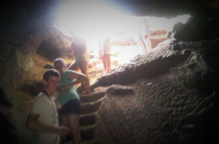 16 p.m: inside a lava cave