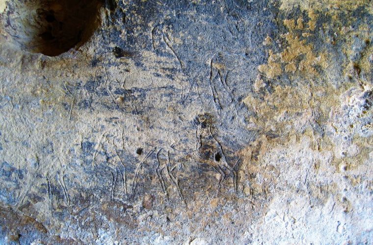 And who is responsible for this graffiti? A Siculo (indiginous population) of 2500 years ago.