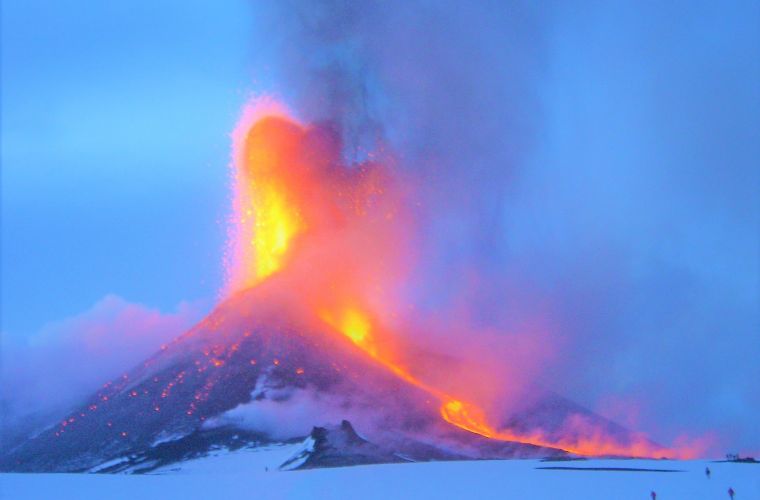 Etna volcano, 40 kms
