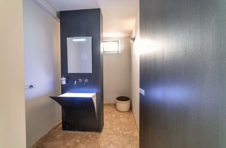 Bathroom in the living room