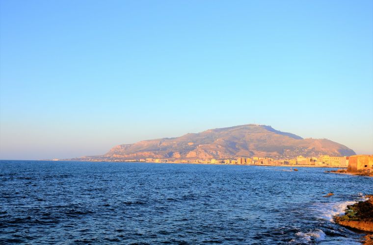 Trapani and Erice (above), 50 kms