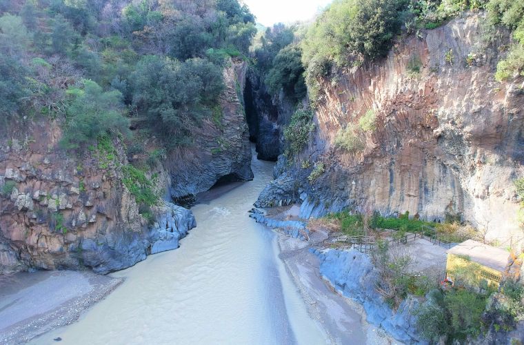 Alcantara's gorge, 15 kms away