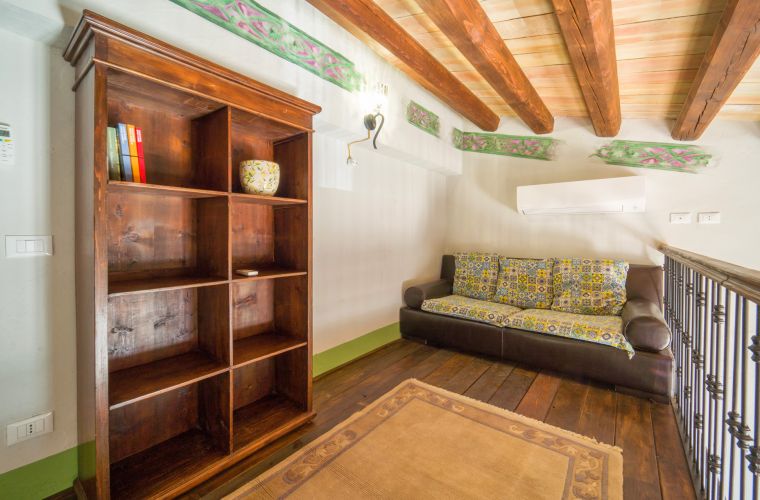 Sofa bed on the first floor