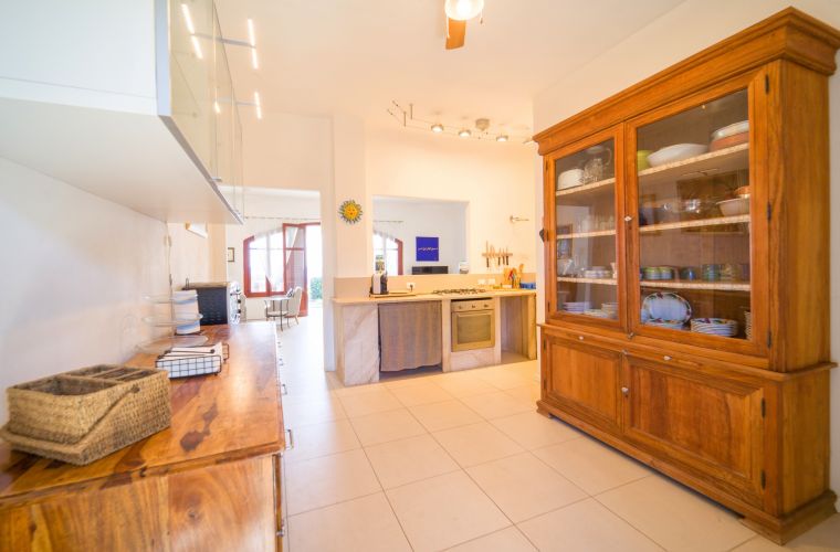The kitchen, the living room and the Mediterranea sea
