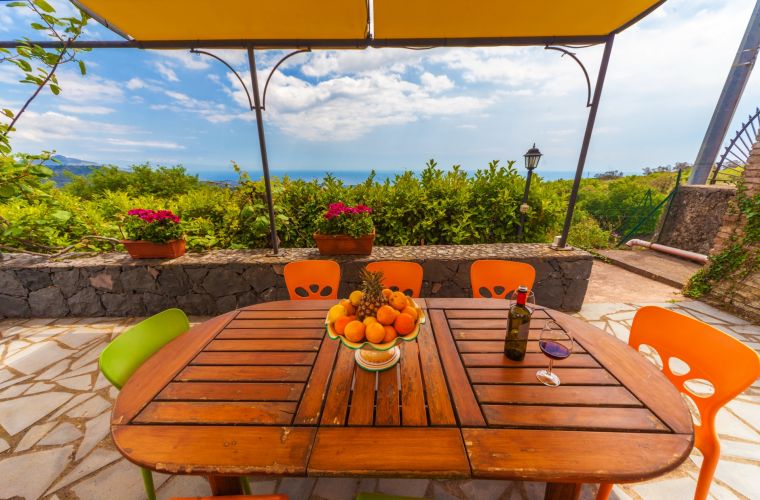 Patio overlooking the sea