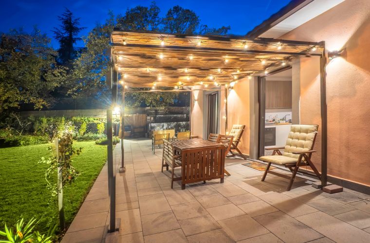 Patio outside the kitchen