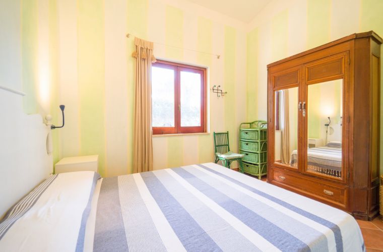 Bedroom facing the garden