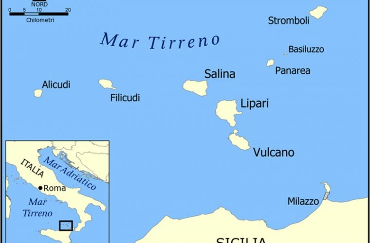 Eolian archipelago (Unesco's): Lipari, Vulcano, Panarea, Salina, Alicudi, Filicudi, Strombol