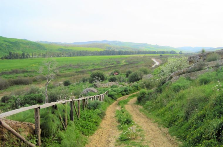 Path in the Imera river
